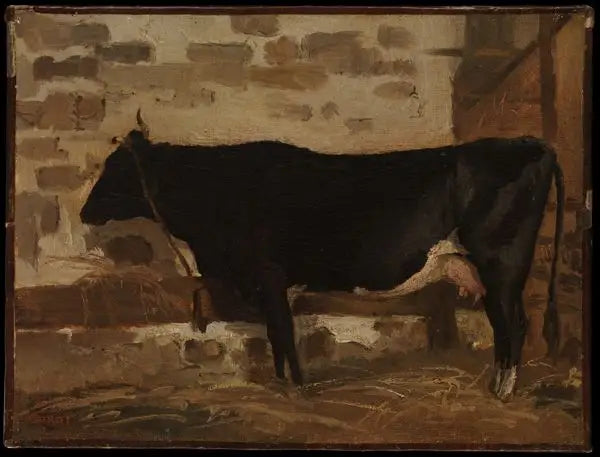 Ko i en lade - Jean-Baptiste Camille Corot