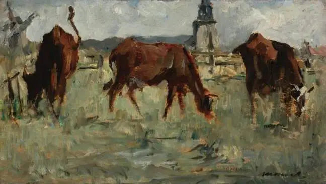 Køer på græs - Édouard Manet