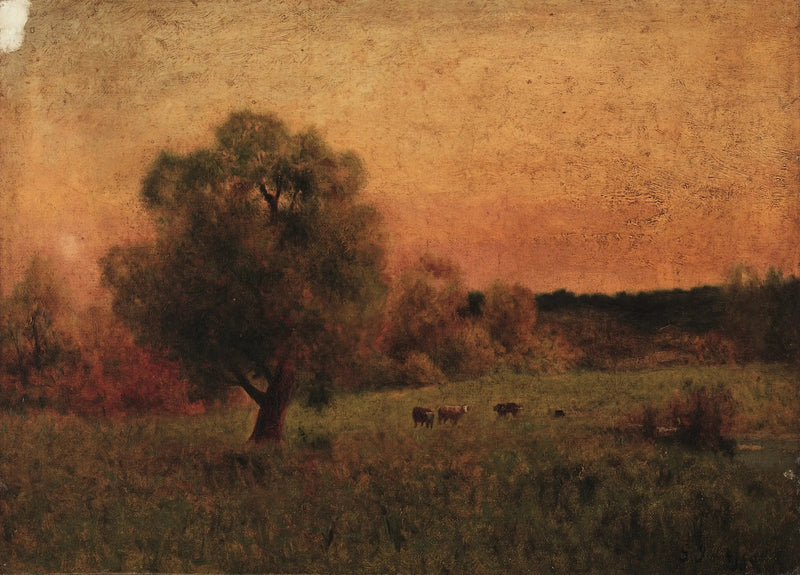 Køer i en mark - George Inness