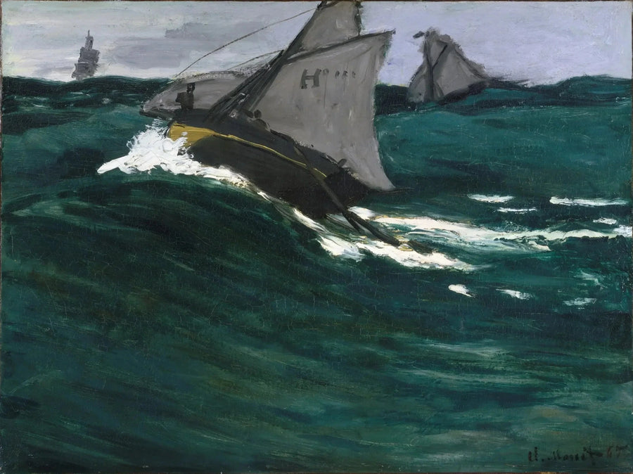 Den grønne bølge W73 - Claude Monet
