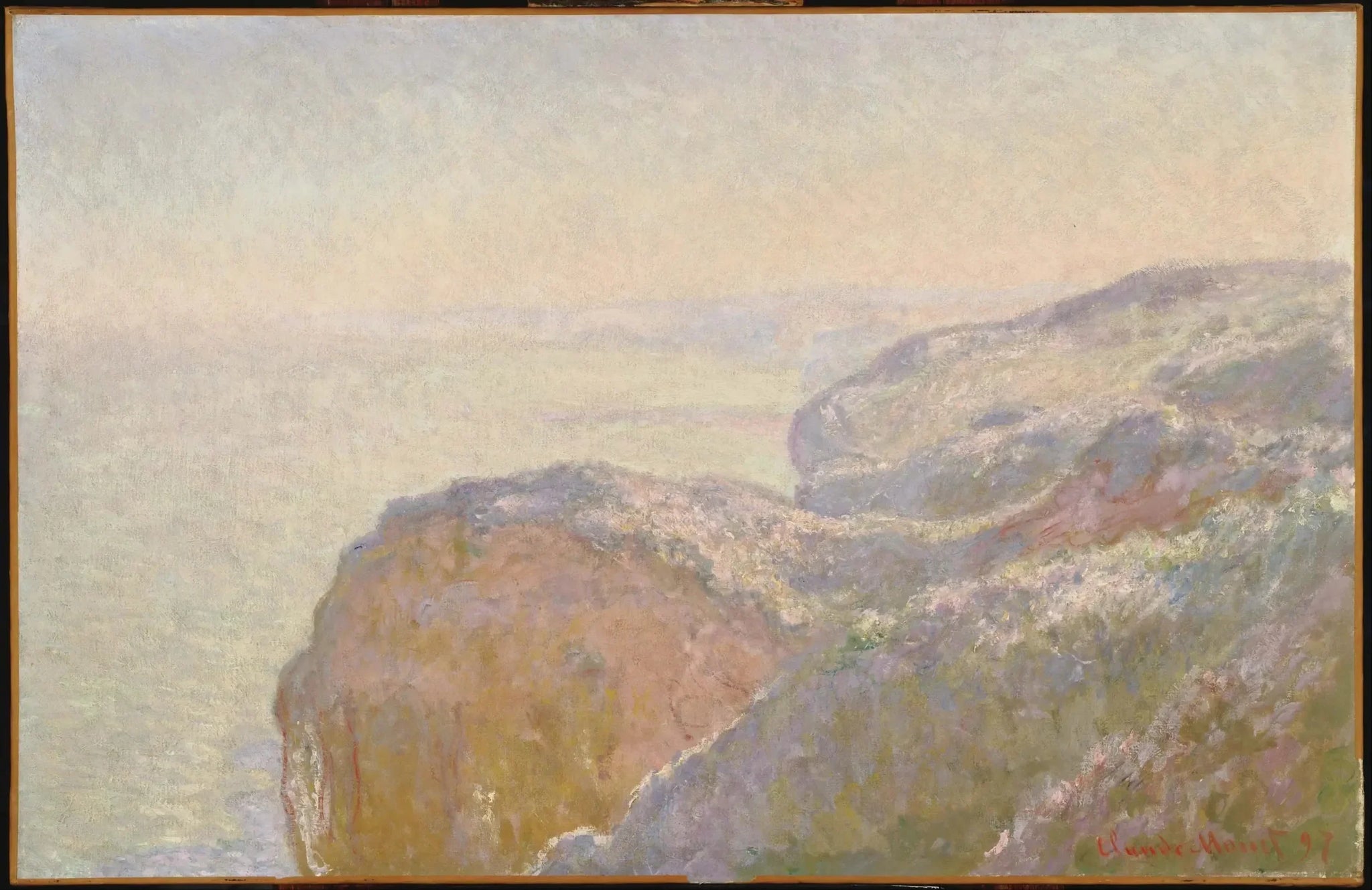 Val-Saint-Nicolas, près de Dieppe (matin) - Claude Monet image 1 reproduction de peinture à l’huile
