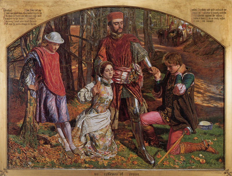 Valentine redder Sylvia fra Protée - William Holman Hunt