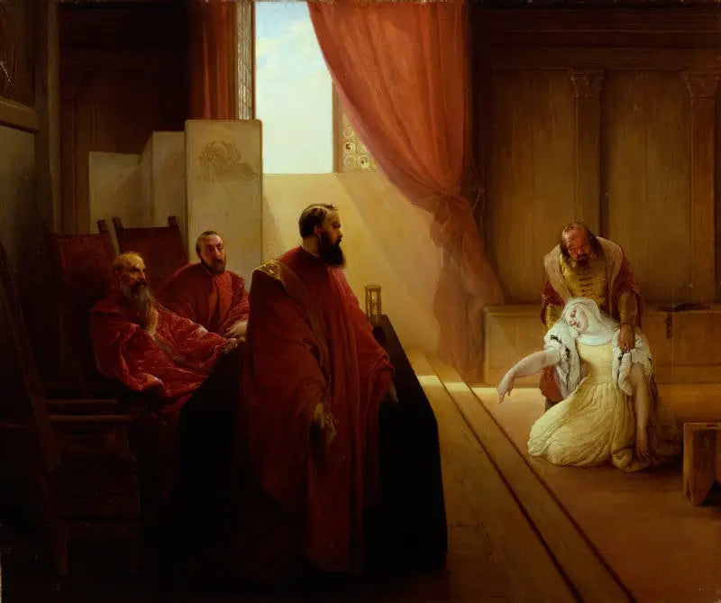 Valenza Gradenigo før inkvisitionen - Francesco Hayez