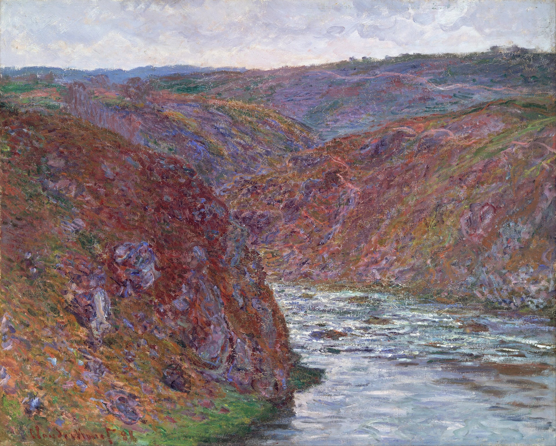 Vallée de la Creuse jour gris W1221 par Claude Monet, MFA Boston