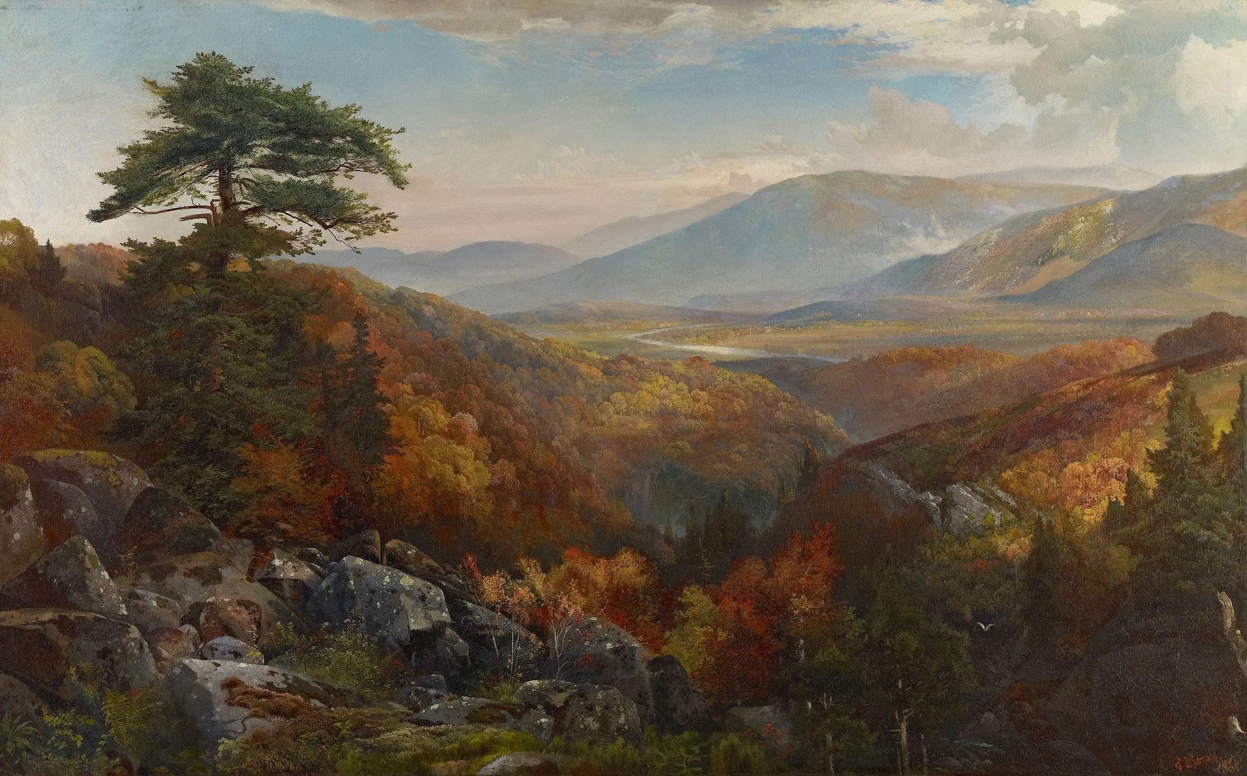 Vallée de la Catawissa en automne - Thomas Moran - Alpha Reproduction