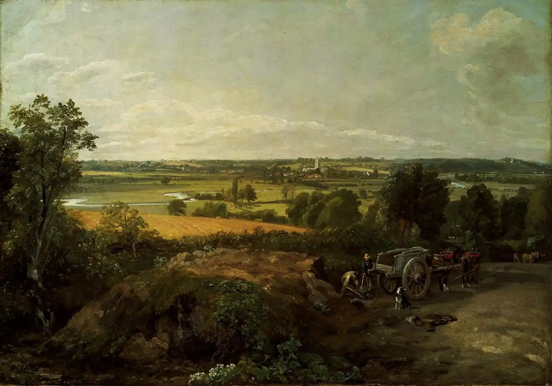 Stour-dalen og Dedham kirke - John Constable