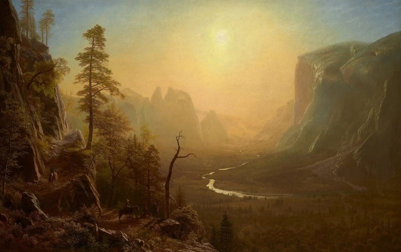 Yosemite-dalen, Glacier Point-sti - Albert Bierstadt