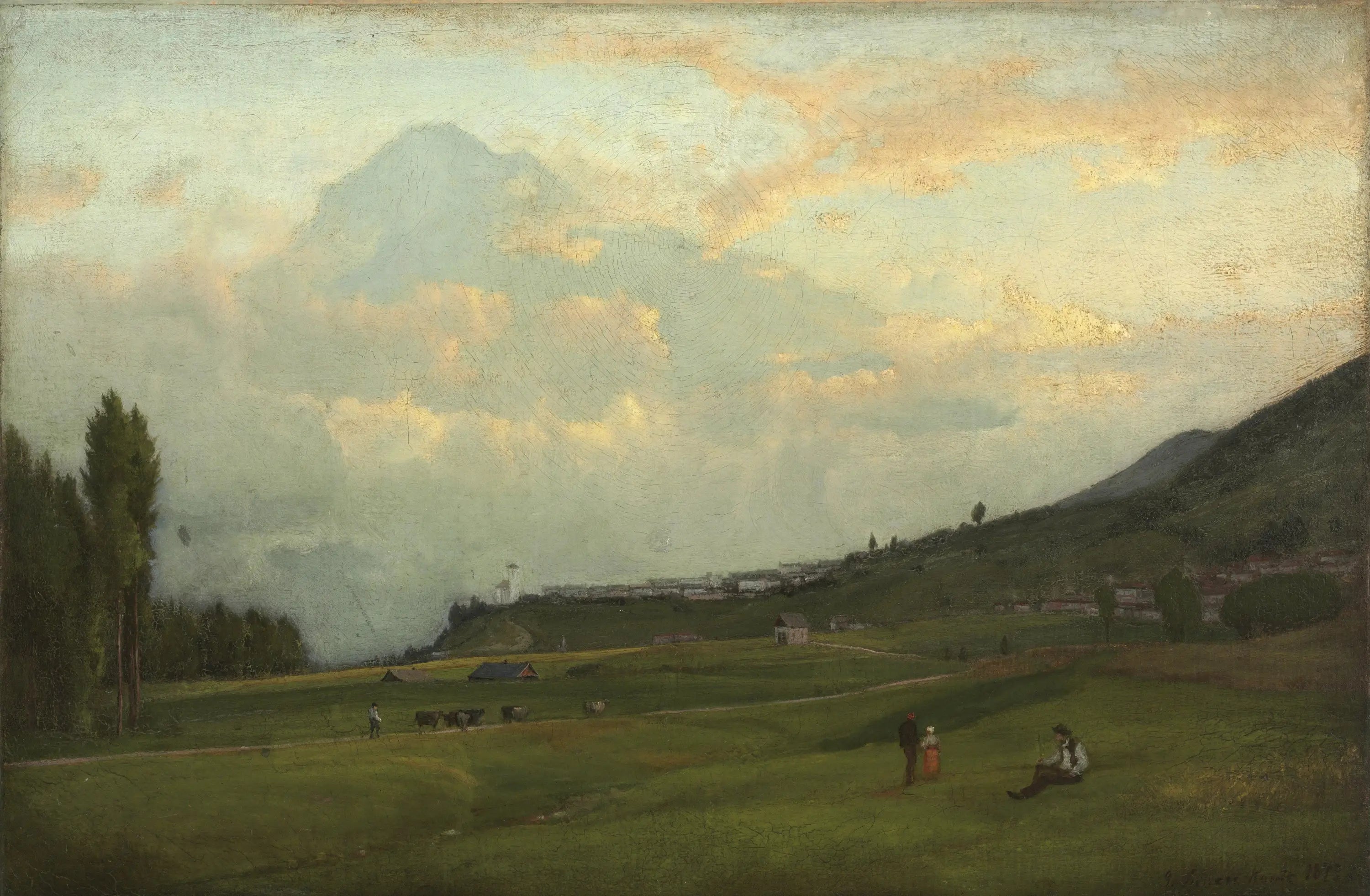 Vallée du Cadore Italie - George Inness - Alpha Reproduction