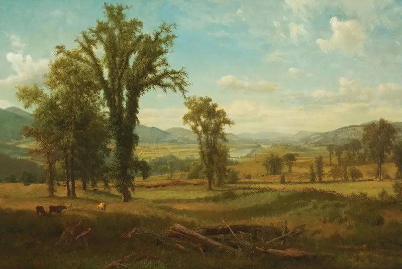 Connecticut-floden-dalen, Claremont, New Hampshire - Albert Bierstadt