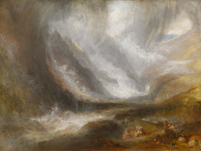 Aostadalen: Snevejr, Lavine og Tordenvejr - J. M. W. Turner