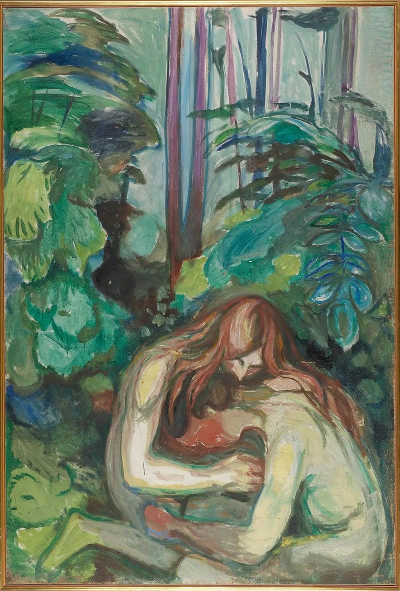 Vampyr i skoven - Edvard Munch