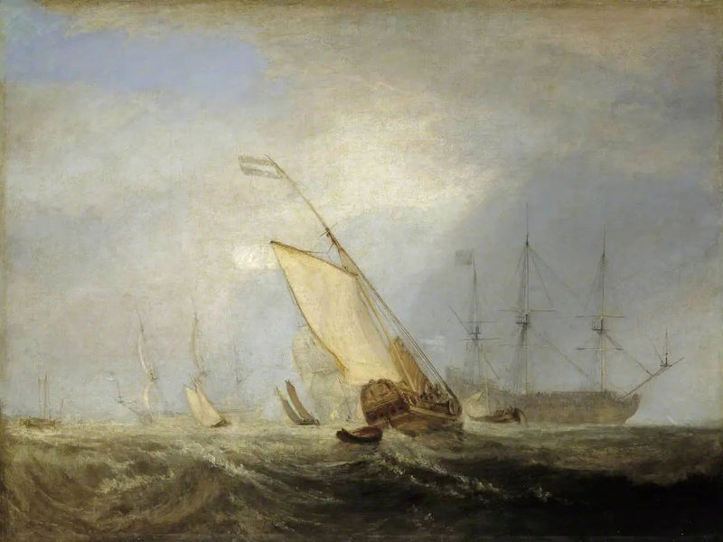 Van Tromp vender tilbage efter slaget ved Dogger Bank - J. M. W. Turner