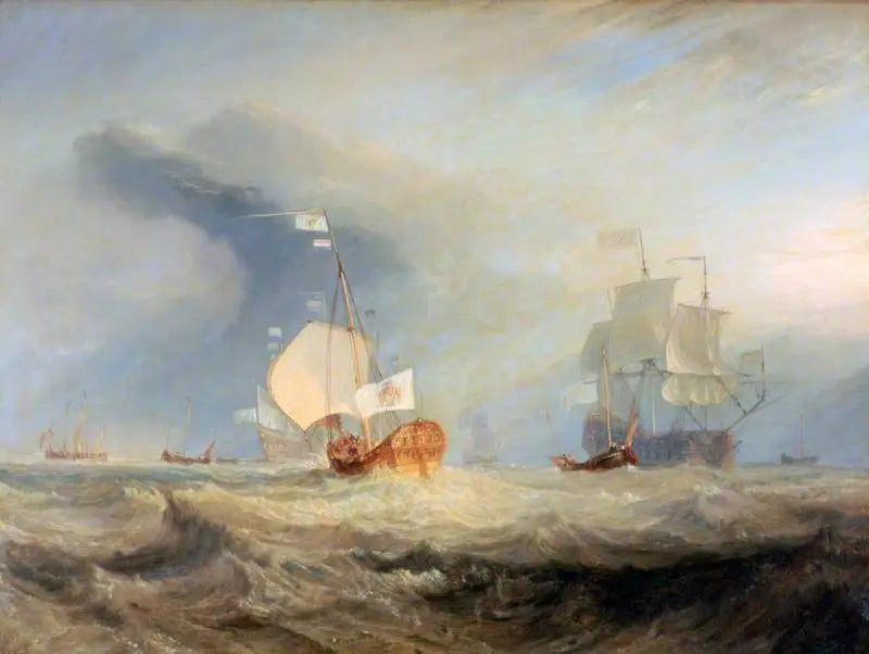 Van Tromps Båd, der går ind i Texel, 1645 - J. M. W. Turner