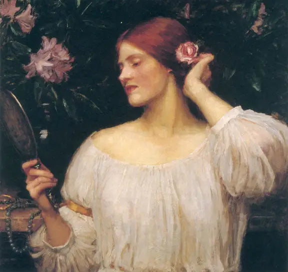 Vanité - John William Waterhouse image 1 copie peinte à la main à l’huile
