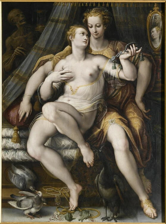 La Vanité, la Modération (ou la Modestie) et la Mort - Jan van der Straet