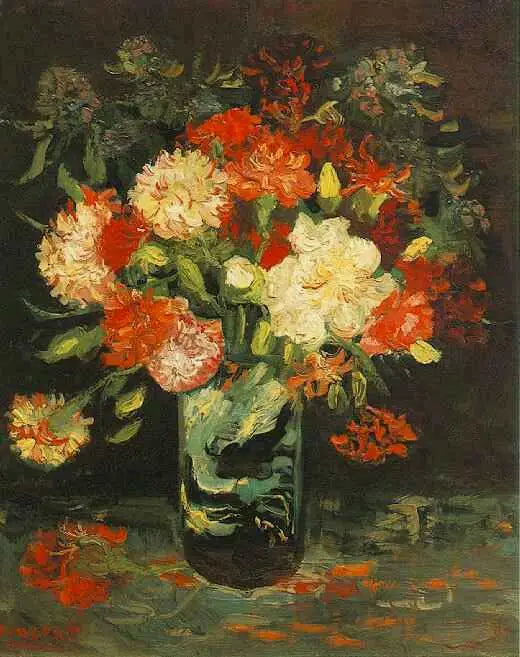 Vase med nelliker - Vincent van Gogh