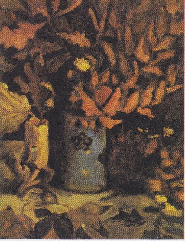 Reproduction du tableau « Vase avec feuilles mortes - Vincent van Gogh » par Alpha Reproduction en peinture à l’huile