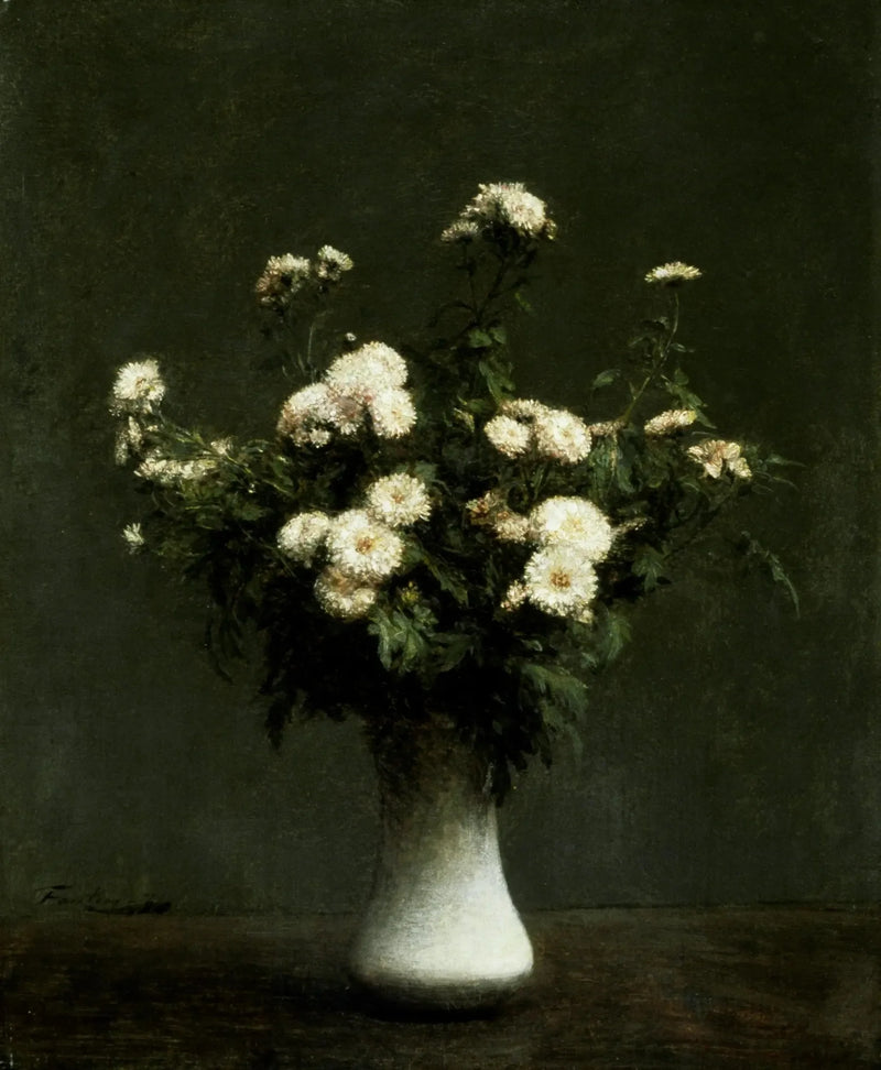 Krysantemum-vas - Henri Fantin-Latour