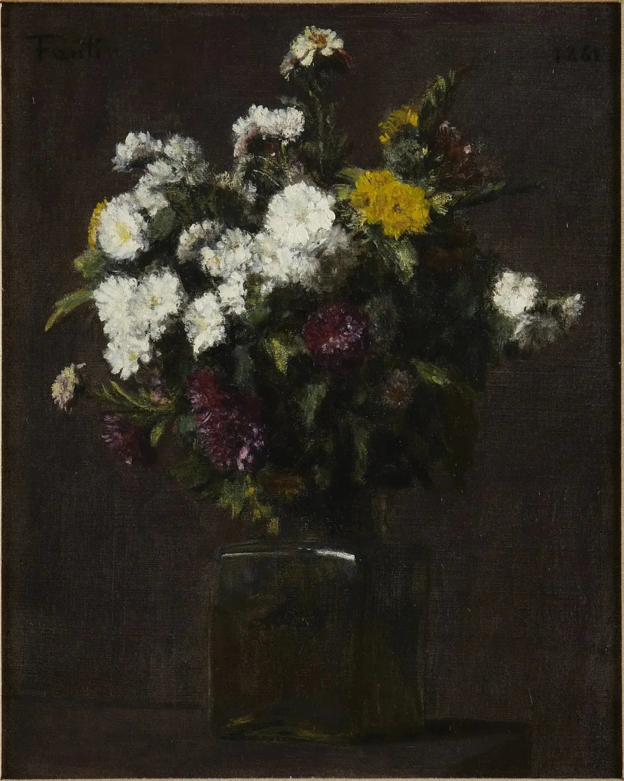 Blomster vase - Henri Fantin-Latour