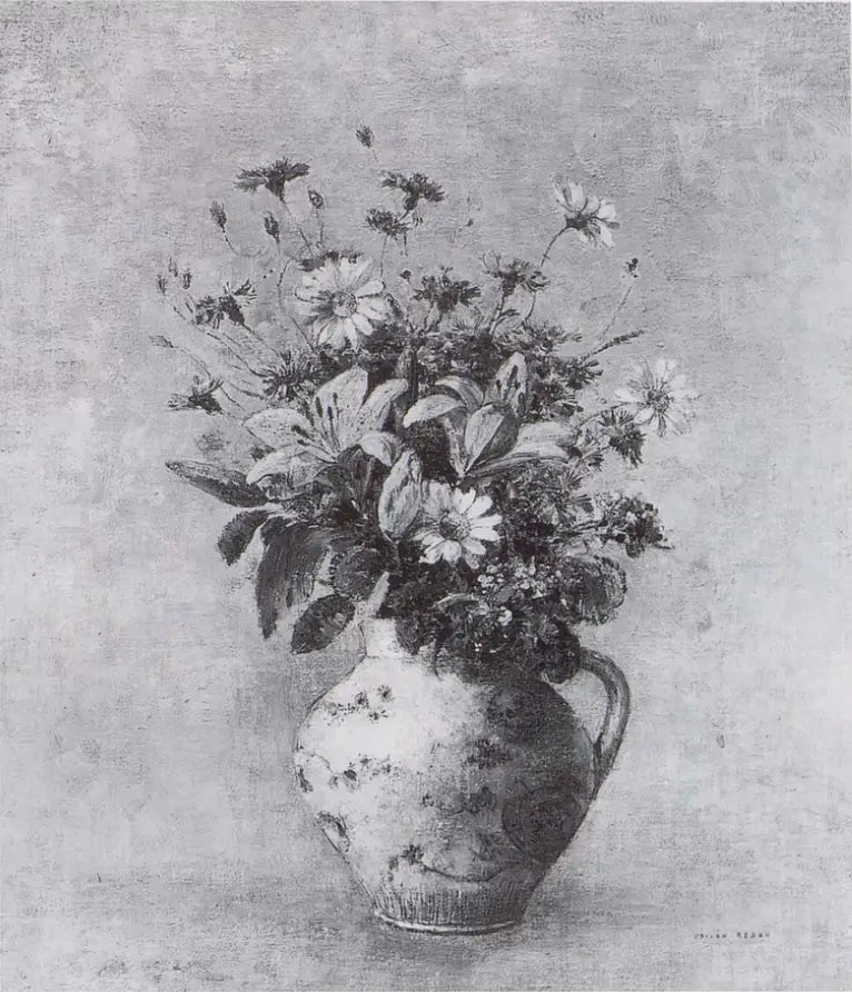 Blomsterkrukke - Odilon Redon