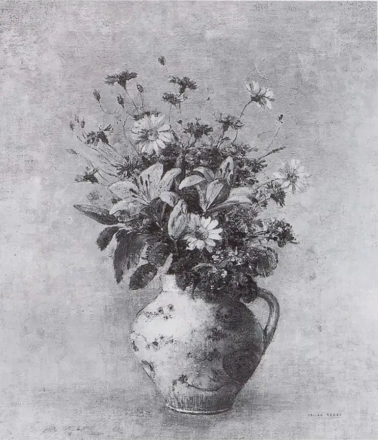 Blomsterkrukke - Odilon Redon