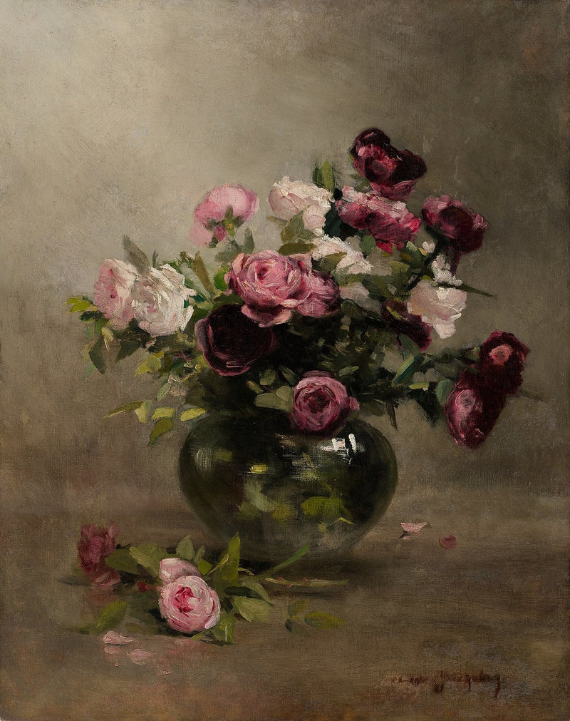 Rosenvase - Eva Gonzalès