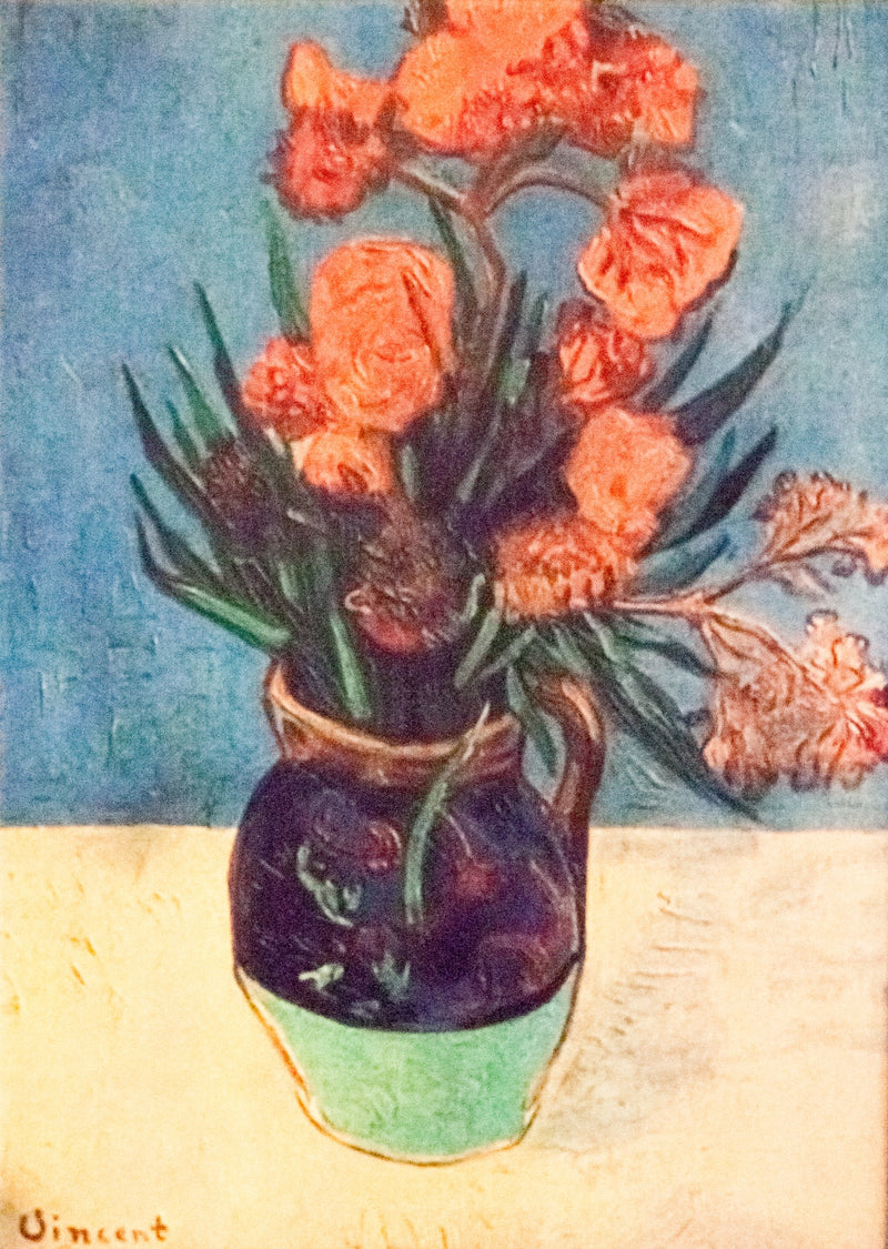 Vase med laurbærroser - Vincent van Gogh