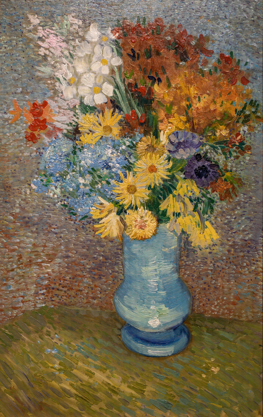 Vase med margueritter og anemoner - Vincent van Gogh