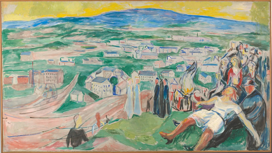 Nattens vagt i midten af sommeren - Edvard Munch