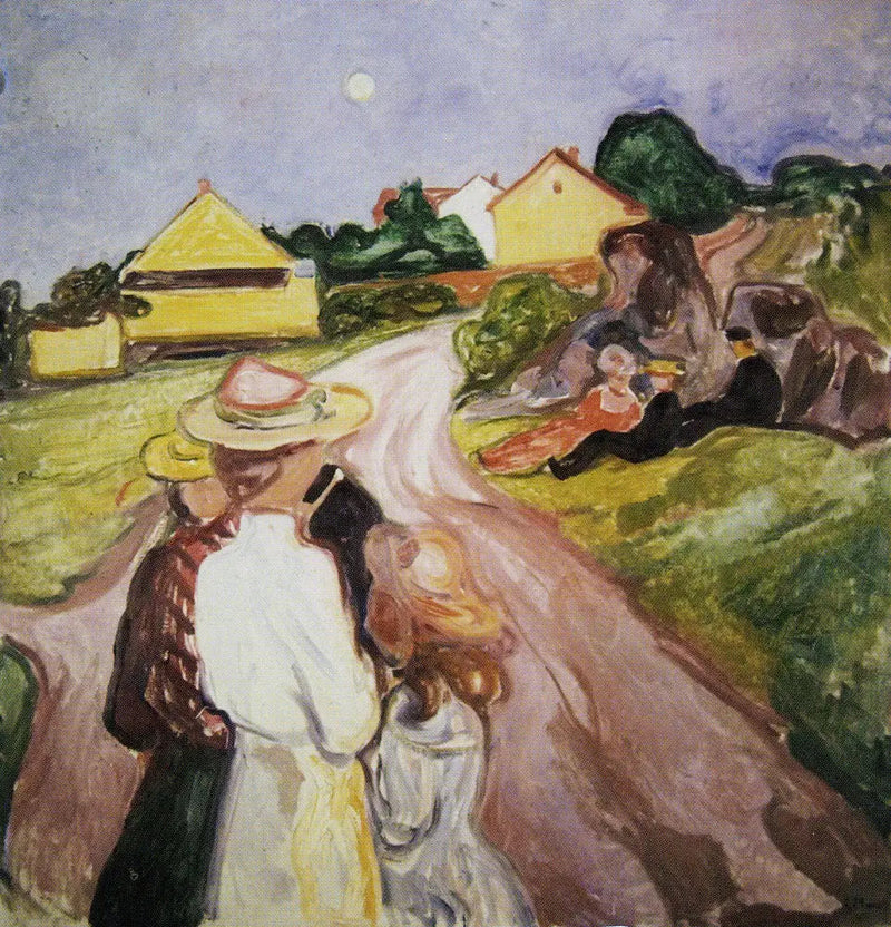 Nattens vagt i midten af sommeren - Edvard Munch