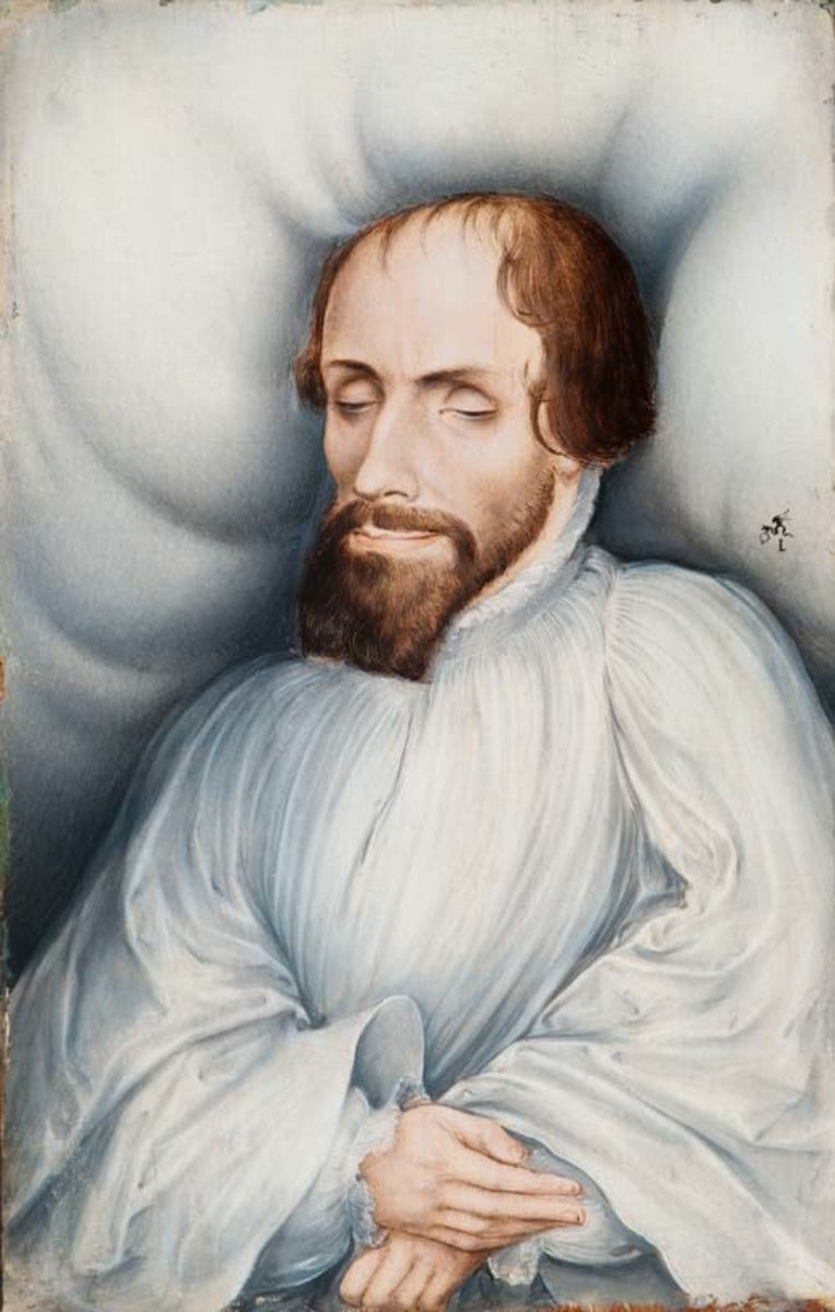 Veit Dietrich på sin dødsleje - Lucas Cranach den Ældre