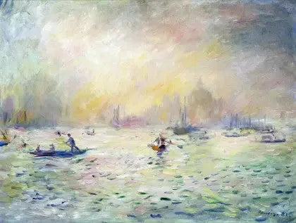 Venedig — tåge - Pierre-Auguste Renoir