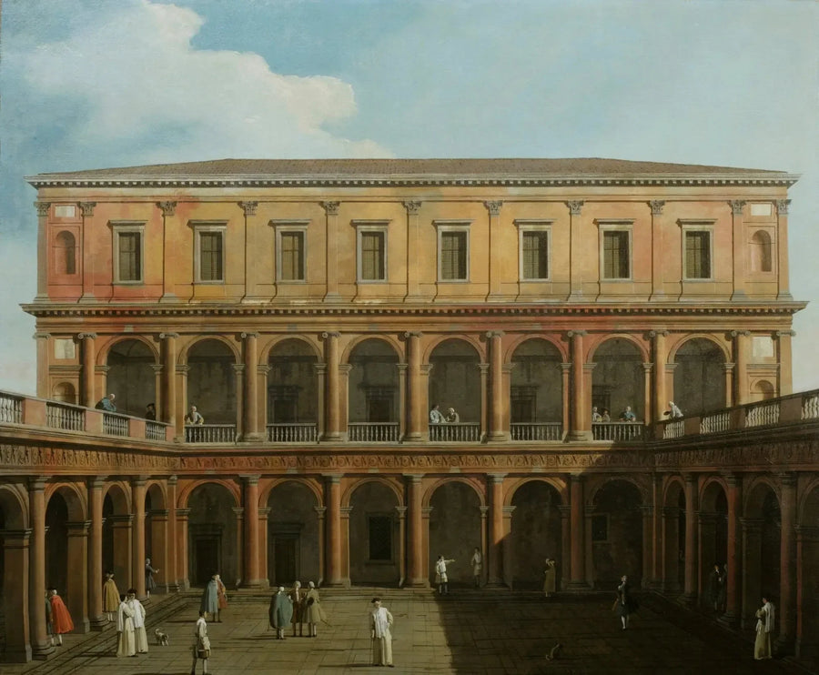 Venedig: Capriccio af Latinerklosterets kanoniker - Canaletto