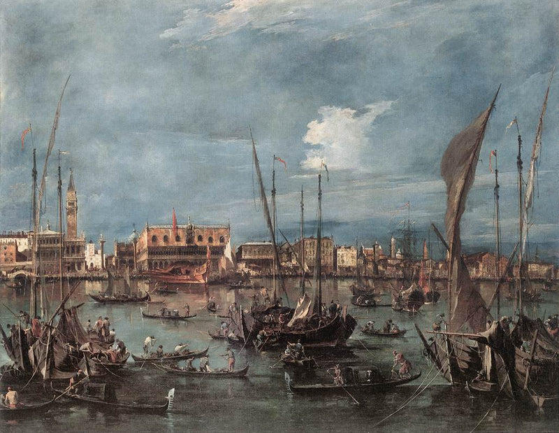 Venedig fra Bacino di San Marco - Francesco Guardi