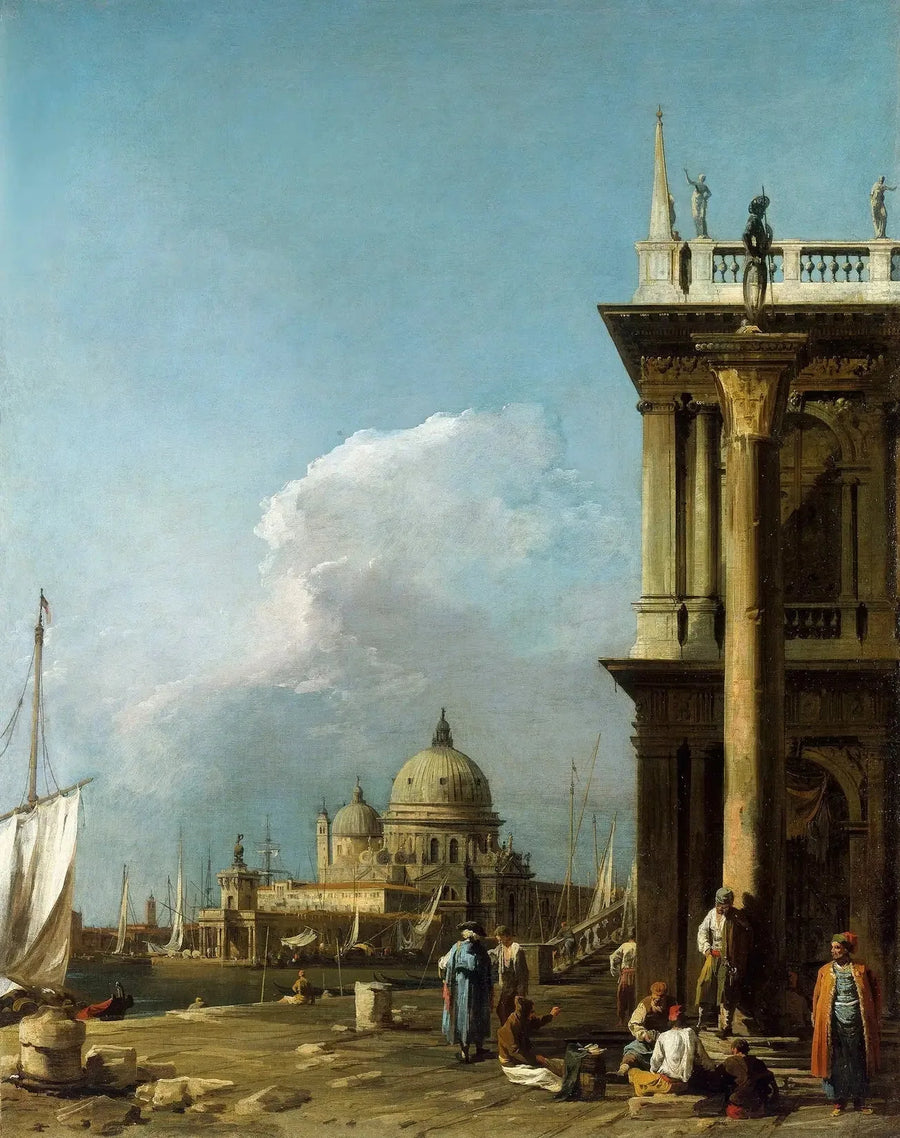 Venedig: Piazzetta mod Santa Maria della Salute - Canaletto