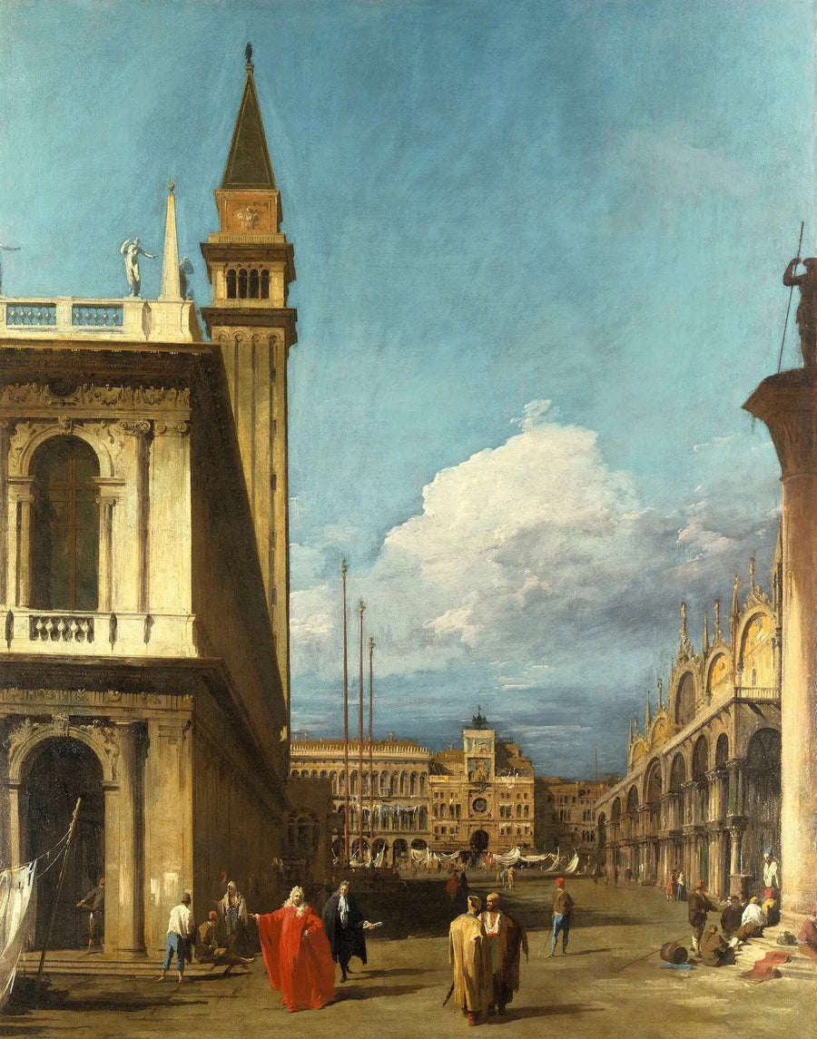 Venedig: Piazzetta mod Uhrtårnet - Canaletto