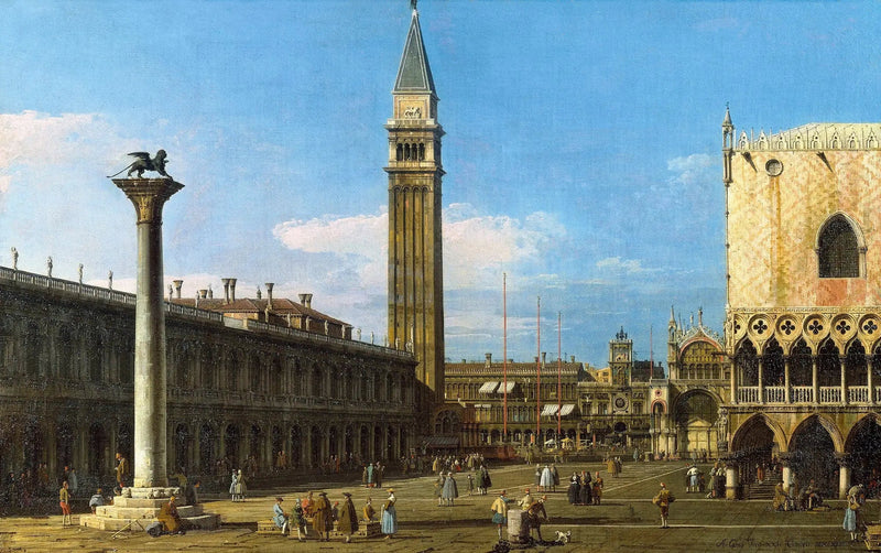 Venedig: Piazzetta mod Uhrtårnet - Canaletto