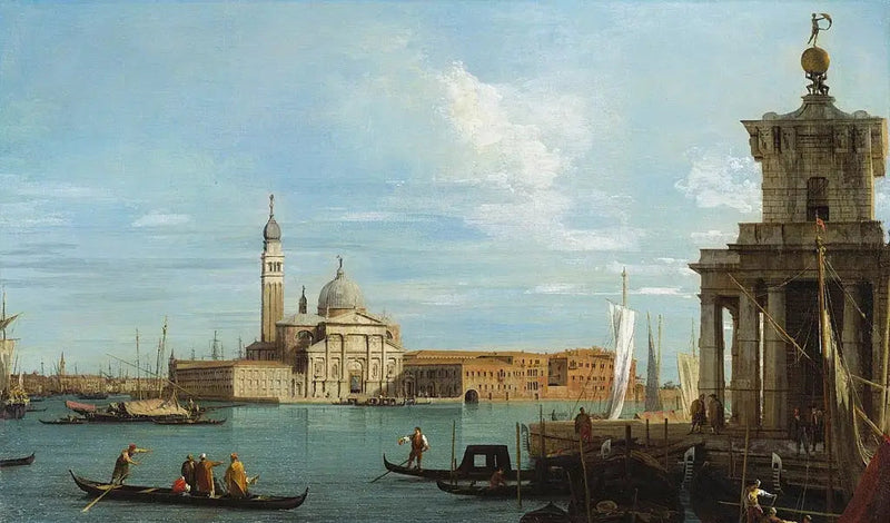 Venedig: Douane-punktet og San Giorgio Maggiore - Canaletto