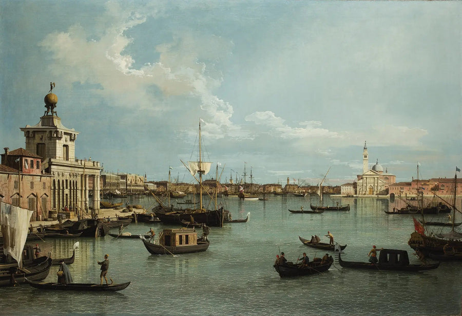 Venedig: San Marco-bugten fra Canale della Giudecca - Canaletto