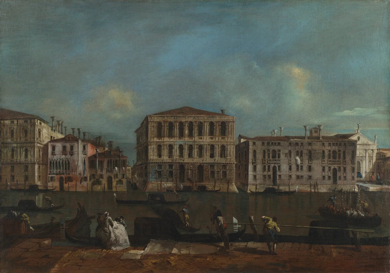Venedig: Den Store Kanal med Palazzo Pesaro - Francesco Guardi