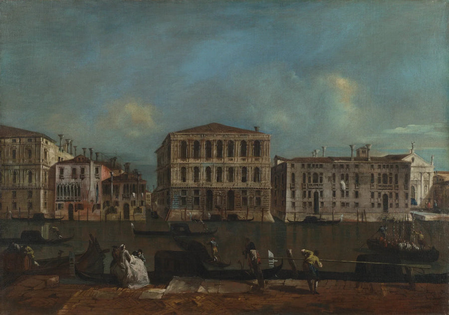 Venedig: Den Store Kanal med Palazzo Pesaro - Francesco Guardi