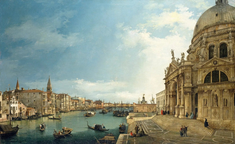Venedig : den store kanal med Santa Maria della Salute, mod bacino - Canaletto