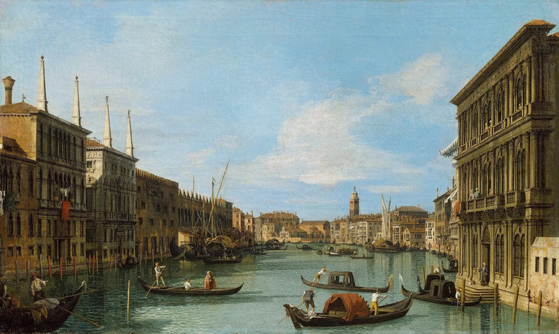 Venedig: Canale Grande del palazzo Vendramin-Calergi mod San Geremia - Canaletto