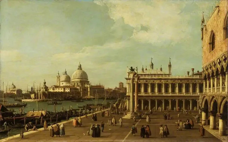 Venedig: Molen med Santa Maria della Salute - Canaletto