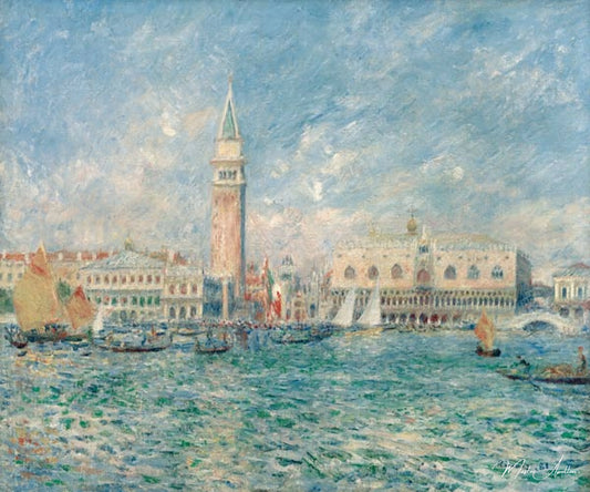 Venise (le palais des Doges) - Pierre-Auguste Renoir - Reproductions de tableaux et peintures haut de gamme