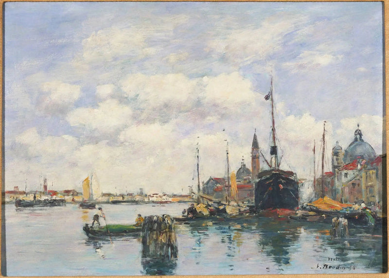 Venedig – Marinelandskab ved Giudecca - Eugène Boudin