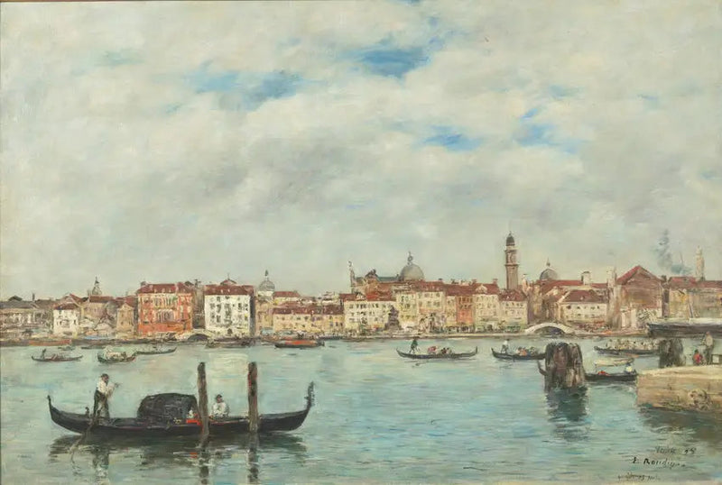 Venedig. Slaverkajen - Eugène Boudin