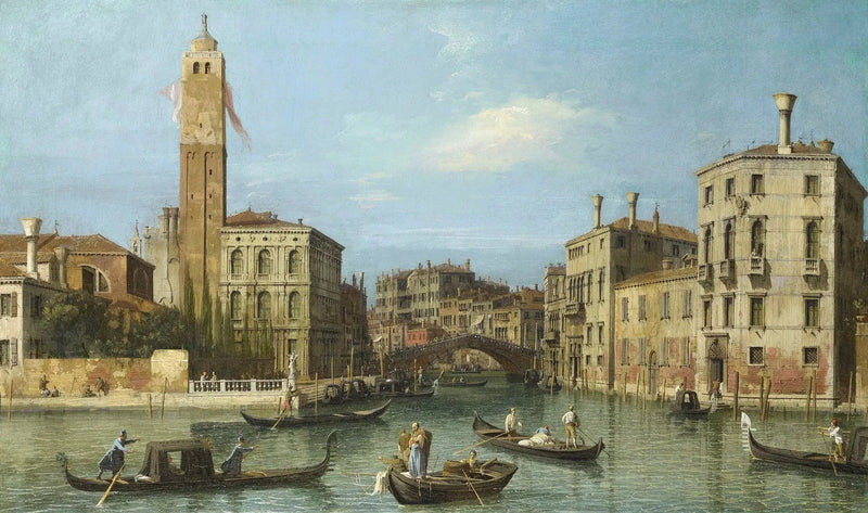 Venedig : San Geremia og udmundingen af Cannaregio - Canaletto
