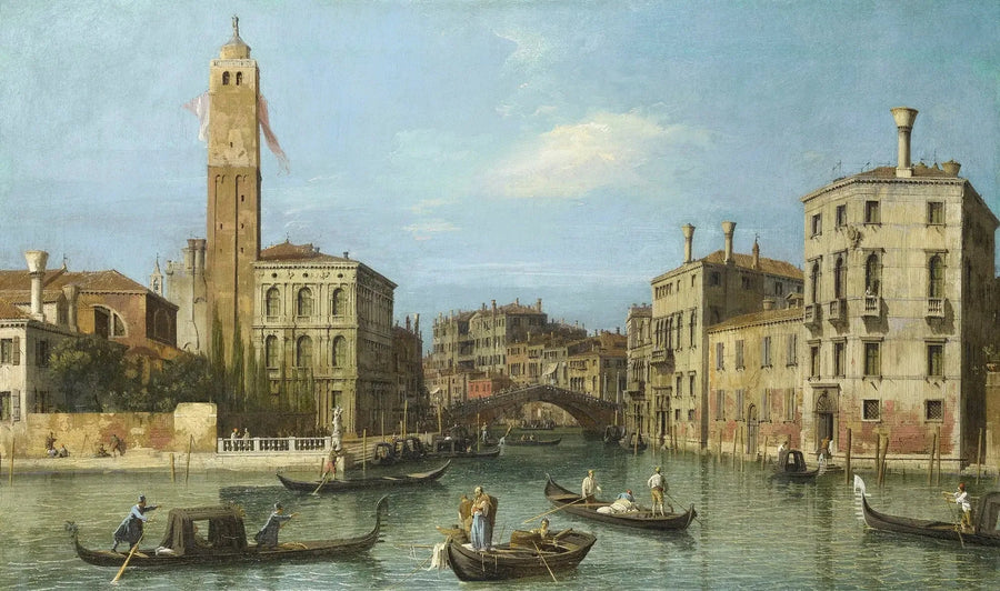 Venedig : San Geremia og udmundingen af Cannaregio - Canaletto