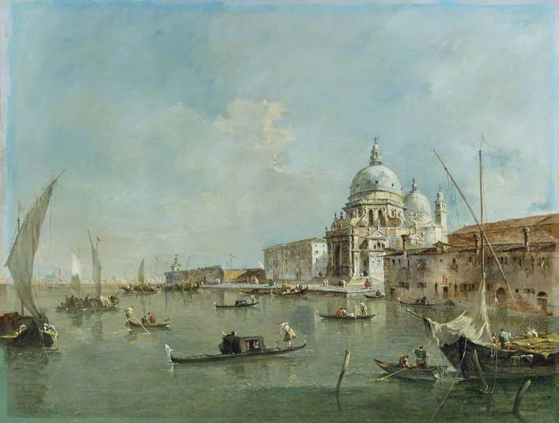 Venedig: Santa Maria della Salute og Dogana - Francesco Guardi